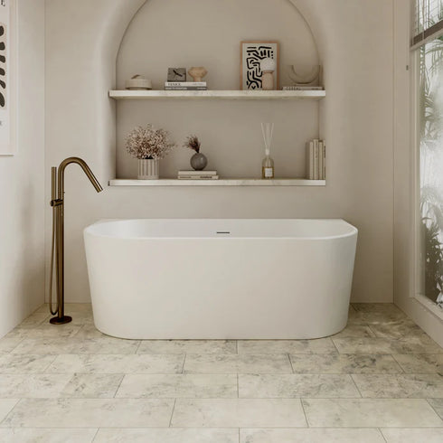 Relaxa Back To Wall Free Standing Bath